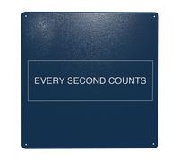 (Every Second Counts=6079) Metal Tin Sign 12x12" Wall Décor Cafe Bar Beer Pub Signs Christmas Gift
