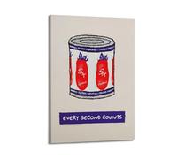 Every Second Counts The Bear Wall Art, San Marzano Tomato Tin Wall ArtPoster, Motivational Wall Art, Inspirational Quotes Canvas Posters for Bedroom Living Room Decor 20x30inch(50x75cm) Frame-style-2