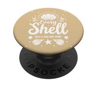 Every Shell Tells A Sea-Cret Story PopSockets Adhesive PopGrip