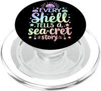 Every Shell Tells A Sea-Cret Story PopSockets PopGrip for MagSafe