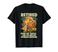 Every Sip Tastes Like It’s Not My Problem Anymore Retired Value Graphic T-Shirt, Men, Black, L