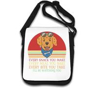 Every Snack You Make Every Meal You Bake Every Bite You Take I'll Be Watching You Shoulder Bag White
