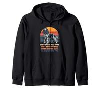 Every Snack You Make Funny Dog Blue Merle Cocker Spaniel Zip Hoodie
