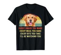 Every Snack You Make Golden Retriever Dog Mom Dog Dad Retro T-Shirt