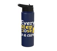 Every Step Close to A Cure Stainless Steel Insulated Water Bottle