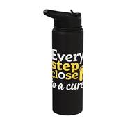 Every Step Close to A Cure Stainless Steel Insulated Water Bottle