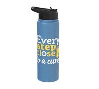 Every Step Close to A Cure Stainless Steel Insulated Water Bottle