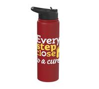 Every Step Close to A Cure Stainless Steel Insulated Water Bottle