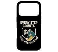 Every Step Counts, Hike Responsibly | Hikers Safety Day Gift Case for iPhone 17 Pro