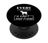 every tall girl needs a short best friend, funny pygmy goat PopSockets Adhesive PopGrip