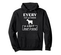 every tall girl needs a short best friend, funny pygmy goat Pullover Hoodie
