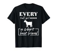 every tall girl needs a short best friend, funny pygmy goat T-Shirt
