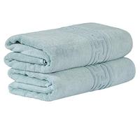 Every Thread Counts - 2 Bath Sheet Set Luxury & Soft - 600 GSM Ring Spun Cotton Highly Absorbent Towels for Bathroom - Hotel Quality (Duck Egg, 2 Bath Sheet Set)
