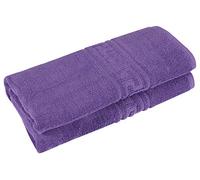 Every Thread Counts - 2 Bath Sheet Set Luxury & Soft - 600 GSM Ring Spun Cotton Highly Absorbent Towels for Bathroom - Hotel Quality (Purple, 2 Bath Sheet Set)