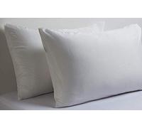 Every Thread Counts 2 Standard Housewife Cotton Pillow Cases - Luxury 400 Thread 100% Egyptian Cotton Satin Durable & Cozy, Cool Pillow Covers (White)