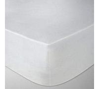 Every Thread Counts Double Size Hotel Quality Extra Deep Fitted Sheet Made with 400 Thread 100% Egyptian Smooth & Durable Cotton Satin fitted bed sheet (White)