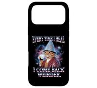 "Every Time I Heal I Come Back Weirder" Cat Case for iPhone 17 Pro Max