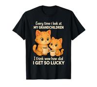 Every Time I Look at My Grandchildren Saying Grandparents T-Shirt
