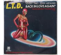 EVERY TIME I TURN AROUND BACK IN LOVE AGAIN/MATERIAL THINGS 45 RECORD PICTURE SLEEVE