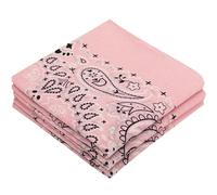 EVERY-VILLE Where EVERYone is Welcome 3 Pack Light Hot Pink Bandana for Women Men Gift Packaging - Cowgirl Cowboy Accessories Scarf Headband Neckerchief - Large Paisley Hair Face Covering