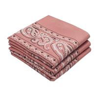 EVERY-VILLE Where EVERYone is Welcome 3 Pack Light Pink Bandana for Women Men Gift Packaging - Cowgirl Cowboy Accessories Scarf Headband Neckerchief - Large Paisley Hair Face Covering