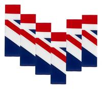 EVERY-VILLE Where EVERYone is Welcome 6 Pack Union Jack Bandanas for Women Men and Dog Gift Packaging - 55x55 cms, 100% Cotton - UK Flag British Accessories Scarf Headband Neckerchief