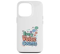 Every Voice Counts Communication Awareness Design Case for iPhone 13 Pro