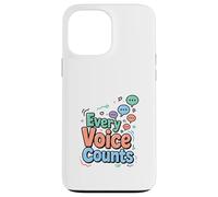 Every Voice Counts Communication Awareness Design Case for iPhone 13 Pro Max