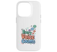 Every Voice Counts Communication Awareness Design Case for iPhone 14 Pro