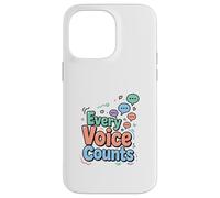 Every Voice Counts Communication Awareness Design Case for iPhone 14 Pro Max
