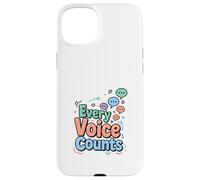 Every Voice Counts Communication Awareness Design Case for iPhone 15 Plus