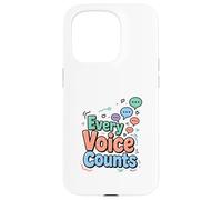 Every Voice Counts Communication Awareness Design Case for iPhone 15 Pro