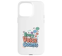 Every Voice Counts Communication Awareness Design Case for iPhone 15 Pro Max