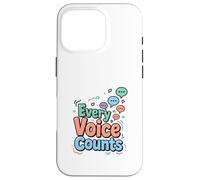 Every Voice Counts Communication Awareness Design Case for iPhone 16 Pro