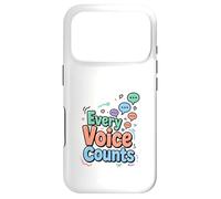 Every Voice Counts Communication Awareness Design Case for iPhone 17 Pro