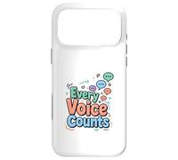 Every Voice Counts Communication Awareness Design Case for iPhone 17 Pro Max