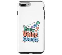 Every Voice Counts Communication Awareness Design Case for iPhone 7 Plus/8 Plus
