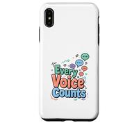 Every Voice Counts Communication Awareness Design Case for iPhone XS Max