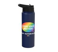 Every Voice Matters SLP Autism Ally Stainless Steel Insulated Water Bottle