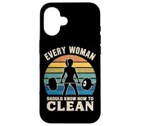 Every Woman Should Know How To Clean Retro Weight Lifting Case for iPhone 16