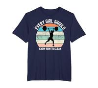Every Woman Should Know How to Clean Tank Top Weight Lifting T-Shirt, Men's Big and Tall, Navy Blue, 6X Tall