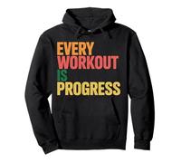 Every Workout Is Progress Fitness Exercise Motivation |- Pullover Hoodie