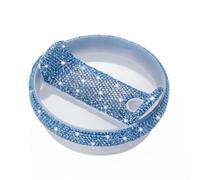 EveryBling 40oz Tumbler Lid Replacement for Stanley Cup Bling Replacement Tumbler Lids Compatible with Stanley Quencher 2.0 Cup Top Covers Accessories for Women（Blue）