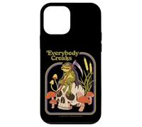 Everybody Croaks Frog Skull Mushroom Retro Funny Adult Humor Case for iPhone 12 mini