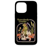 Everybody Croaks Frog Skull Mushroom Retro Funny Adult Humor Case for iPhone 13 Pro Max