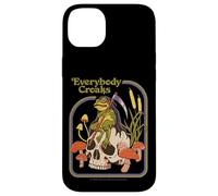 Everybody Croaks Frog Skull Mushroom Retro Funny Adult Humor Case for iPhone 14 Plus