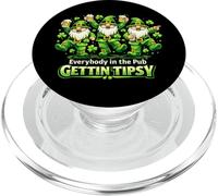 Everybody in the Pub Gettin Tipsy St Patricks Day Gnomes PopSockets PopGrip for MagSafe
