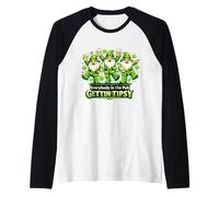 Everybody in The Pub Gettin Tipsy St Patricks Day Gnomes Raglan Baseball Tee