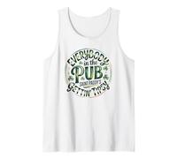 Everybody in The Pub Saint Paddy's Gettin' Tips Design Tank Top