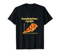 Everybody Loves a Graph Pizza Data Science Design T-Shirt